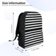 thumbnail image 4 of Fotbe Black And White Stripes Mochila de Viaje para Laptop, Mochila Ejecutiva Delgada y Resistente 15.6", 4 of 8