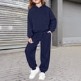 thumbnail image 2 of Mercatoo Kids Hoodie Sweatsuit Set Boys Girls 𝗥aglan Sleeve Tracksui𝘁 Pullover Hooded Sweatshirts and Jogger Pants Set Fall Athleisure, 2 of 6