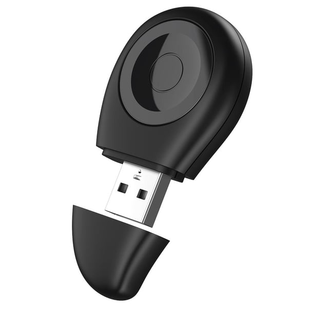 Cargador inalámbrico Mini Dock Cargador Smartwatch para Apple Watch 8 7 6 (USB negro)