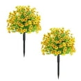thumbnail image 1 of 2 Pack 24 Inch Artificial Boxwood Topiary Ball Trees for Indoor Outdoor Decor, 1 of 5