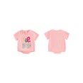 thumbnail image 2 of Suealasg Baby Girls Outfit Short Sleeve Crew Neck Letter Print Romper Bodysuit 3M 6M 12M 18M Cute Summer One Piece Clothes for Newborn Girls, 2 of 8