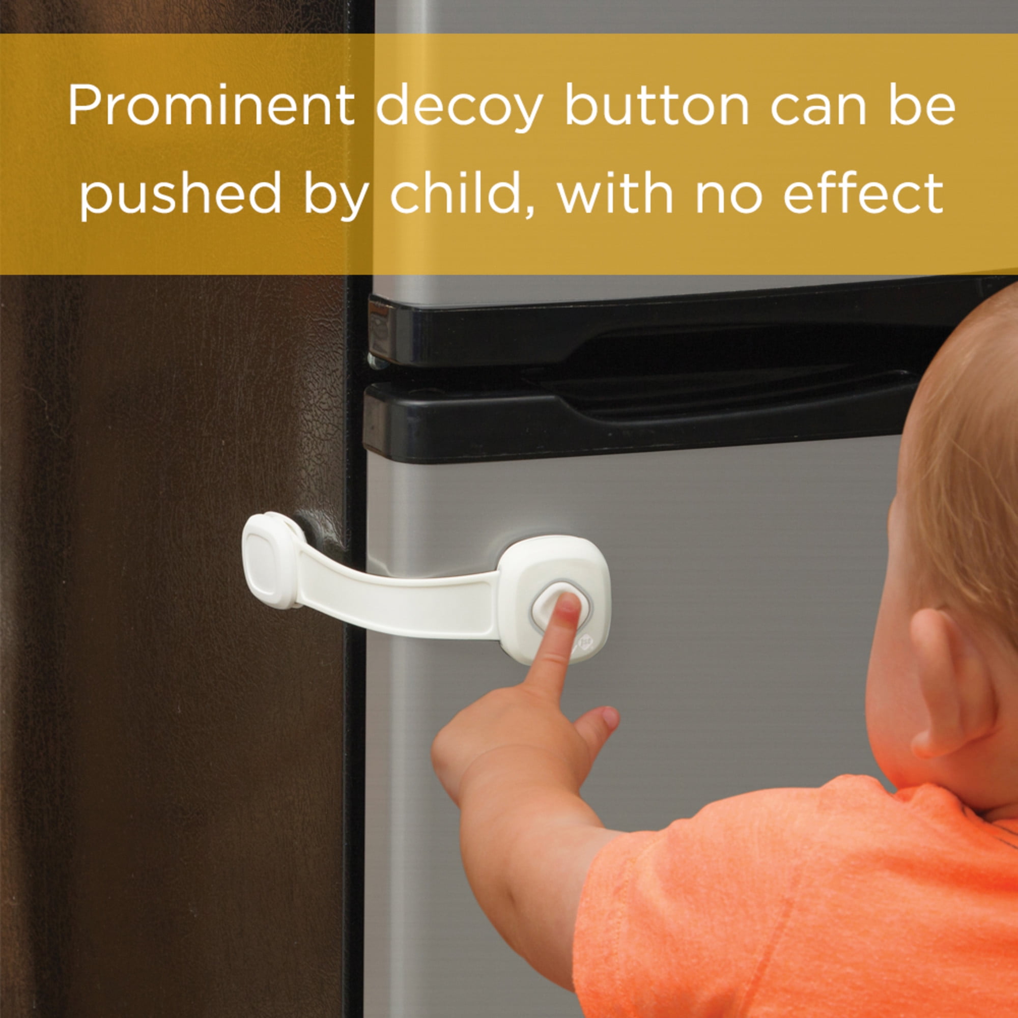 (2 pack) Safety 1st Outsmart Multi Use Lock, White, Toddler