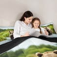 thumbnail image 4 of Homewish Safari Bear 7-Piece Bedding Comforter Set,Rustic Fish King Bedding Sets,Hunting And Fishing Bed Sheets For Boys Teens,Super Cozy Room Decor Reversible, 4 of 8