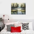 thumbnail image 3 of COMIO Handmade Tree Art 20x16 Inch Abstract Modern 3D Oil Painting On Canvas Framed Metal Artwork Landscape Gold Foil Paintings Wall Art For Living Room Bedroom Wall Decor, 3 of 3
