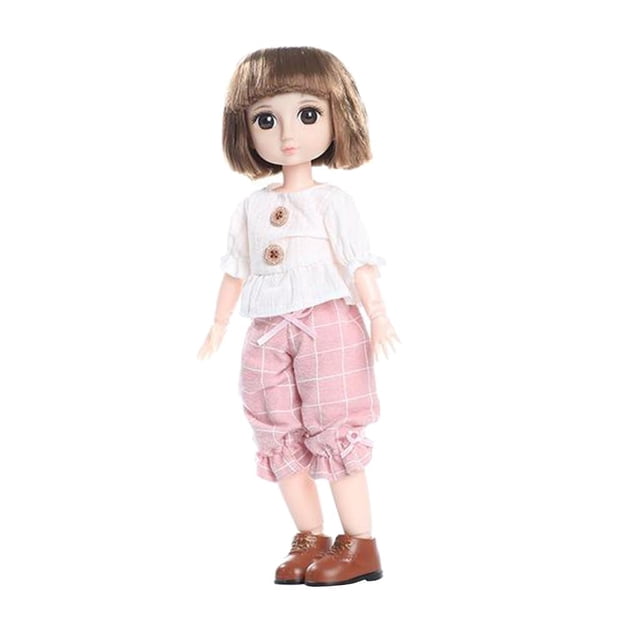 36cm Fashion Dress Up Girl Dolls, articuladas flexle Juguete para Modelo de bricolaje C Yotijar Muñeca articulada movible