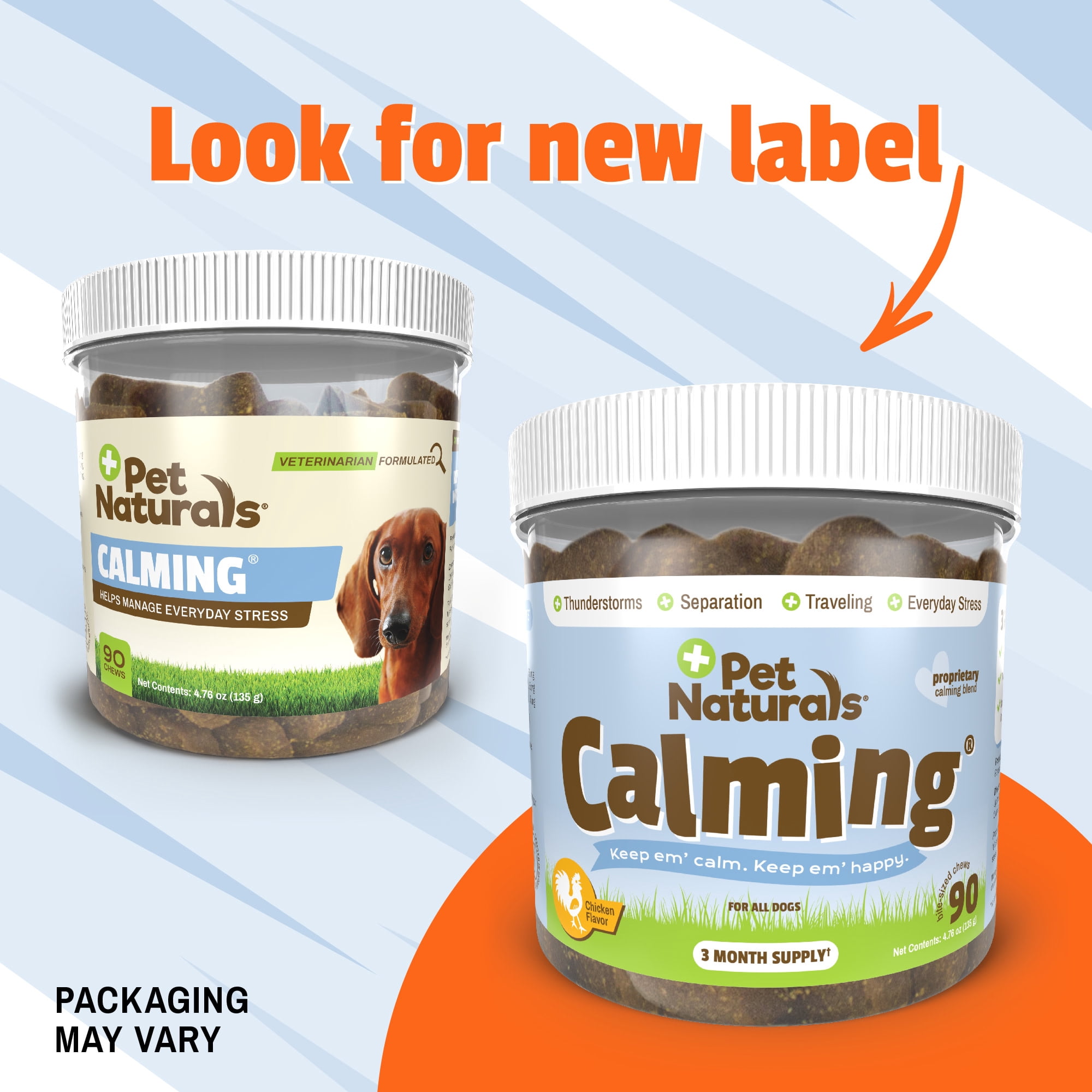 Pet Naturals Calming Chews for Dogs, Chicken, 90 Count
