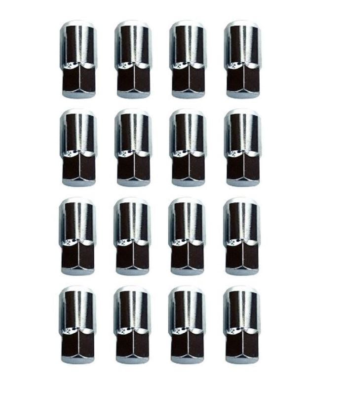 Chrome Long Lug Nut Set (16) for EZGO and Club Car Golf Carts