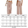 thumbnail image 3 of Pantalones De Pierna Ancha Pantalones de pierna ancha para mujer Moda Sólido Elegante Casual Lady Trajes Pantalones (Rosa L) Cgtredaw Para estrenar, 3 of 7