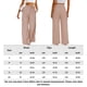 thumbnail image 3 of Pantalones De Pierna Ancha Pantalones de pierna ancha para mujer Moda Sólido Elegante Casual Lady Trajes Pantalones (Rosa M) Cgtredaw Para estrenar, 3 of 6
