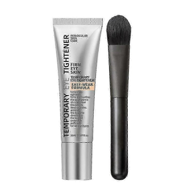 Instant Eye Tightener, Temporary Eye Tightener Cream With Brush, Anti-Aging & Firming Eye Cream for Eye Bags, Dark Circles & Wrinkles, Puffiness Remov