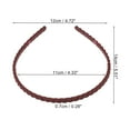 thumbnail image 3 of 1 Pc Classic Elegant Frosted Twist Hairband for Women for Girls 5.51"x4.72" Wine Red, 3 of 4