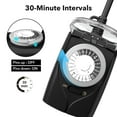 thumbnail image 3 of Temporizador Outlet HBN de 24 horas, mecánico, impermeable, 15 A, 1/2 HP, 3 of 8