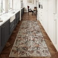 thumbnail image 1 of BERTHMEER 2'x6' Runner Rugs for Kitchen Hallway Bathroom Bedroom Entryway Entrance Abstract Non Slip Washable Modern Contemporary Distressed Indoor Runner Rugs, Multicolor, 1 of 6