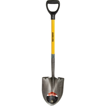 Ames 163034700 16 Gauge Steel Round Point Shovel With Fiberglass (Best Shovel For Digging Holes)