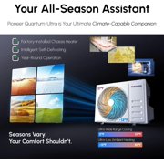 Pioneer Quantum Ultra 9,000 BTU 23 SEER2 230V High-Wall Ductless Mini-Split Air Conditioner Inverter Heat Pump Full Set