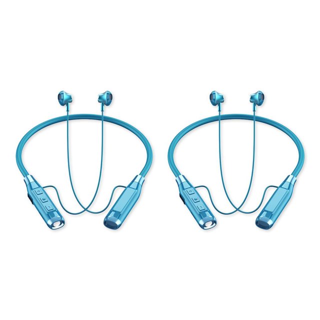 Auricular inalámbrico Methold a prueba de agua Bluetooth Recargable Sonido estéreo Azul 2piezas