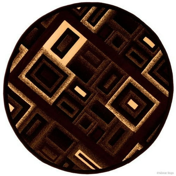 AllStar Rugs Black/Beige Area Rug