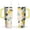 Yellow-34, variant on 40oz Yellow Lemon Pattern Stainless Steel Flip Straw Tumbler Spill Proof Travel Cup Double Wall Vacuum Insulated Coffee Mug with Top Handle