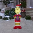 thumbnail image 2 of Inflable navideño Gemmy 81246 Airblown Grinch con regalo de 1,2 m, 2 of 3