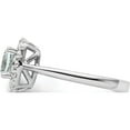 thumbnail image 3 of 14K White Gold Lab Grown Diamond And Aquamarine Halo Ring (Size 7) Made In India rm9037-aq-028-wlg, 3 of 5