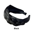 thumbnail image 3 of Women Headband Portable Replacement Solid Color Adult Casual Fashionable Braided Ladies Hair Band Birthday Gift Black, 3 of 8