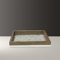 thumbnail image 2 of nu steel Trillium Soap Dish in Pearl escent Mosaic & Wood GLA428-3H, 2 of 5