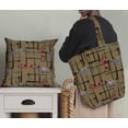 thumbnail image 5 of Soimoi Brown Rayon Fabric Geometric & Rose Floral Print Fabric by Yard 56 Inch Wide, 5 of 5