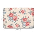 thumbnail image 5 of Pioneer Flower Floral Print Flannel Non Slip Door Rugs,Washable Door Mats Indoor,Decorative Door Mats,Dirt-Resistant and Absorbent Doormat for Entrance,Bedroom,Kitchen,Bathroom,23.5"x16", 5 of 5