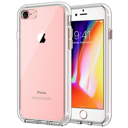 JETech Case for Apple iPhone 8 and iPhone 7, 4.7-Inch, Shock-Absorption Bumper Cover, Anti-Scratch Clear Back, HD Clear