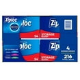 thumbnail image 5 of Ziploc Storage Quart Bags with Grip 'n Seal Technology, 216 Count, 5 of 9