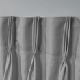thumbnail image 6 of Exclusive Home Loha Light Filtering Pinch Pleat Curtain Panel Pair, 96" Length, Dove Grey, 6 of 6