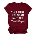 thumbnail image 2 of YHAJDS Women's Basic T-shirts Solid Color Short Sleeve Round Neck Casual Tee Top, 2 of 4