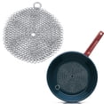 thumbnail image 1 of Cast Iron Cleaner Set Stainless Steel Chainmail Scrubber Cleaner Skillet Pan Griddle, 1 of 8