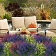 thumbnail image 4 of Ramos De Flores De Lavanda Artificiales De Plástico De Lavanda Falsa Decoración Del Hogar Resistente A Los Rayos Uv Para El Jardín De La Terraza Del Hotel 8 Uds. matsuzay HA040723-03, 4 of 6