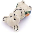 thumbnail image 2 of Polish Pottery 2¾-inch Mouse Figurine (Blissful Daisy Theme) Hand Painted in Boleslawiec, Poland + Certificate of Authenticity, 2 of 6