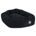 thumbnail image 2 of Majestic Pet Poly/Cotton Bagel Pet Bed for Dogs, Calming Dog Bed Washable, Large, Black, 2 of 6