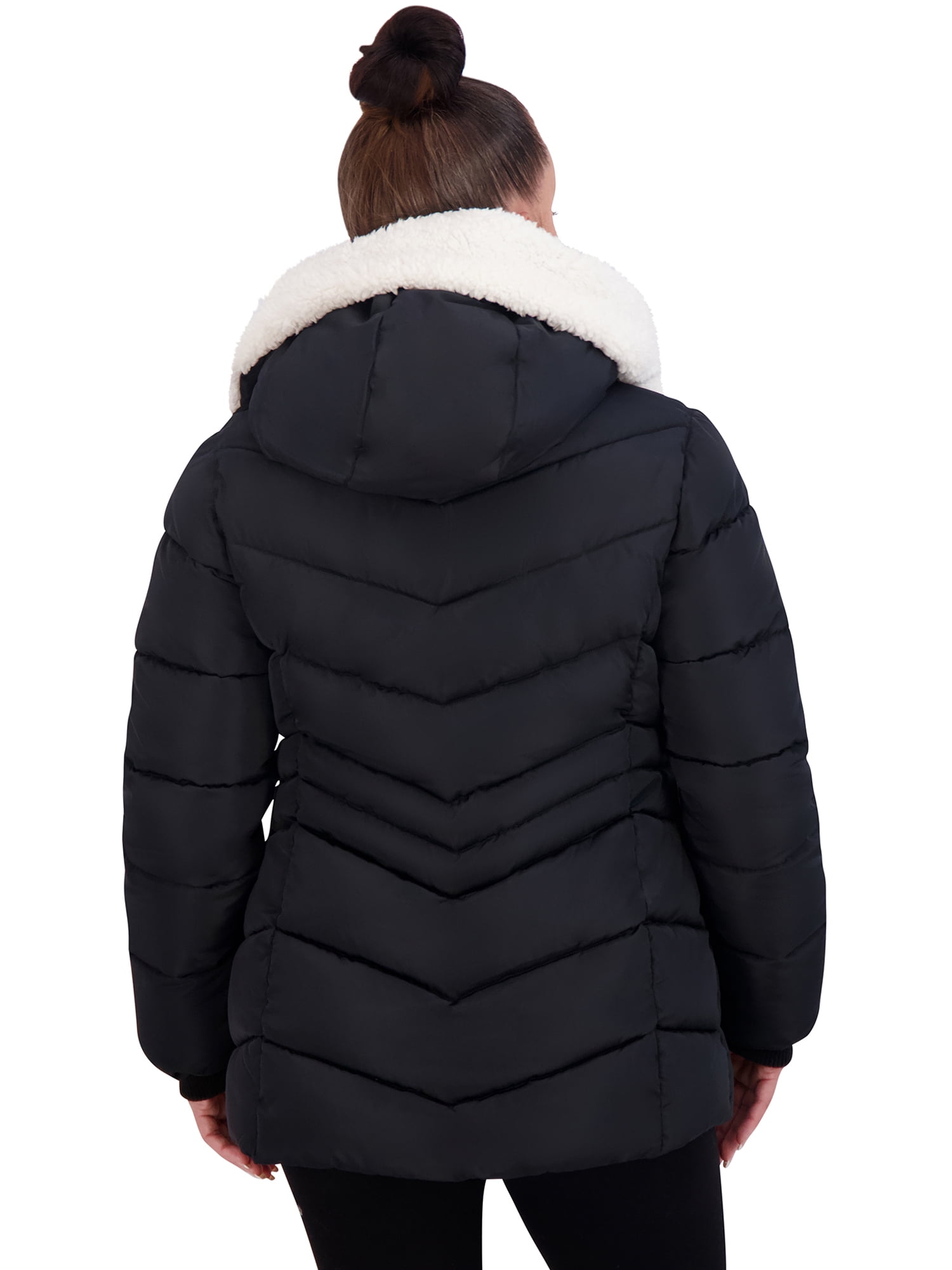 Reebok Sizes XS-1X Women\'s Logo Jacket, Puffer