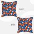 thumbnail image 3 of Fotbe Abstract Vintage Fox and Plants Pattern Velvet Decorative Throw Pillow Covers with Elegant Piping, Soft Plush Cushion Cover for Sofa, Bed, Car, Office-18"x18", 3 of 8