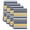 GoldenRod, variant on Navy Blue Yellow Striped Kitchen Towels Set of 4, Farmhouse Vintage Stripe Absorbent Dish Towels for Kitchen, Microfiber Hand Towel, Quick Drying Tea Towel for Cleaning Decorative Dishcloths
