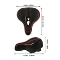 thumbnail image 2 of unbranded  Mountain Bike Saddle Taillight Road Seat Bicycle Rack Black, 2 of 8