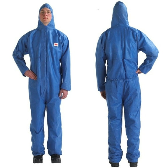 3m Coverall,2XL,Gray,Non-Porous Film Lam 4570-XXL