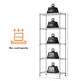 thumbnail image 4 of M MZG 5-Tier Storage Racks and Shelving for Kitchen, Bathroom, Pantry, Office, Garage, 1250 lbs,Chrome,13.7" D x 23.6" W x 62.4" H,, 4 of 7