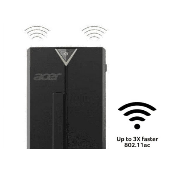 Acer Aspire Desktop, Intel Celeron J4125 Quad-Core Processor (Up to 2.7GHz), Intel UHD Graphics 600, 4GB DDR4, 256GB NVMe M.2 SSD, Windows 10 Home, XC-830-UW91