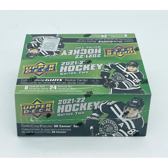 2021-22 NHL Upper Deck Series 2 Hockey Factory Sealed Retail Box 24 Packs of 8 Cards.