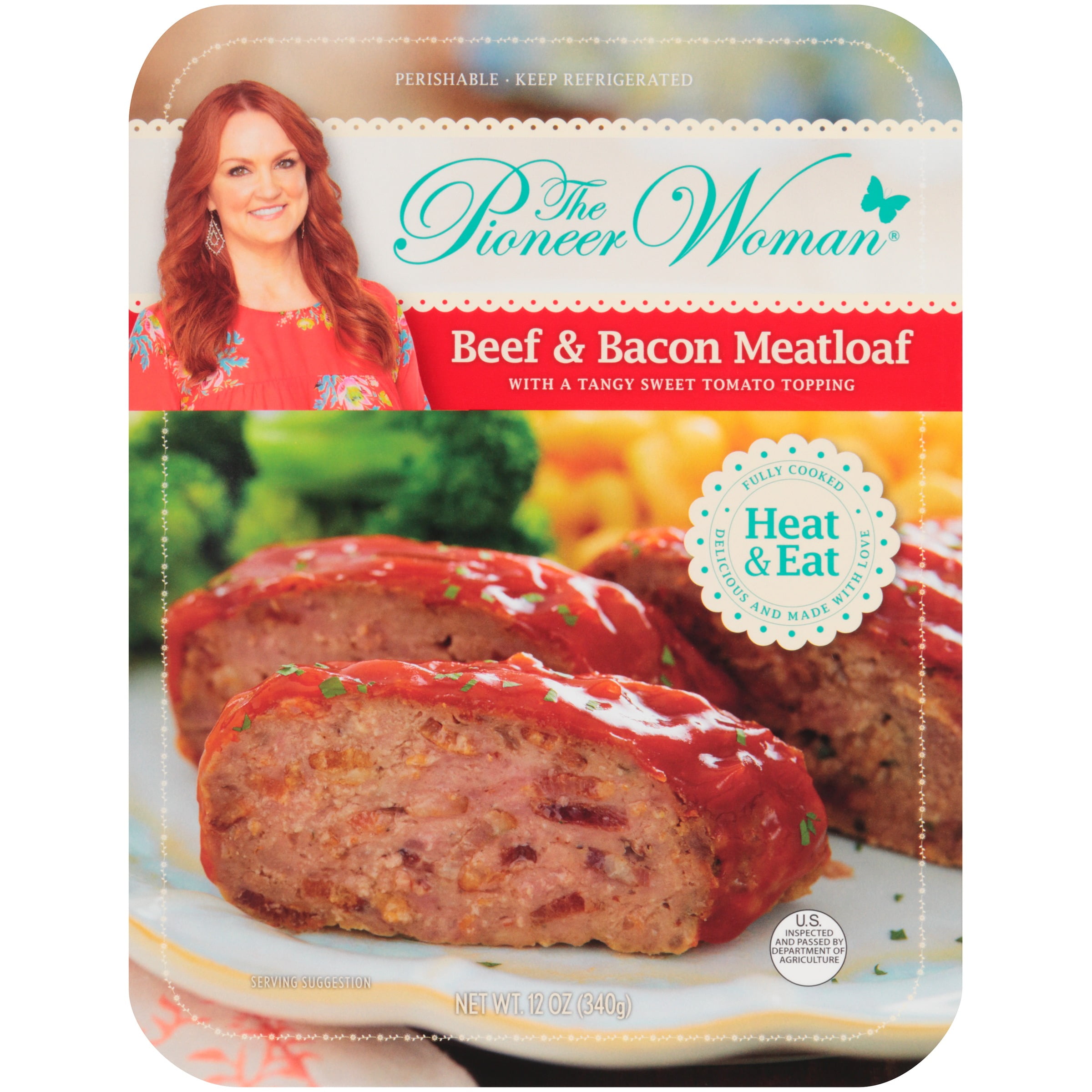 The Pioneer Woman Beef Bacon Meatloaf 12 Oz Tray Walmart Com Walmart Com