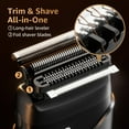 thumbnail image 2 of Nogroa Electric Foil Shaver for Men, Double Floating Blade Mini Electric Razor IPX7 Waterproof LED Display, 2 of 8
