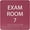 Burgandy, variant on ADA CENTRAL SIGNS - 6" X6" Exam Room 7 Sign - ADA Compliant Tactile Graphics Grade 2 Braille Text Acrylic Wall Signs - Educational Institution Directional Assistance Test Center Door Sign for Schools
