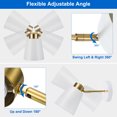 thumbnail image 4 of Uxcell Vintage Industrial Plug In Wall Sconces Adjustable 2 Pack White Metal, 4 of 7