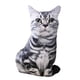 thumbnail image 5 of Cojín de sofá de peluche de animales, almohada para dormir, animales de peluche, juguete de peluche para gato blanco y negro, 5 of 9