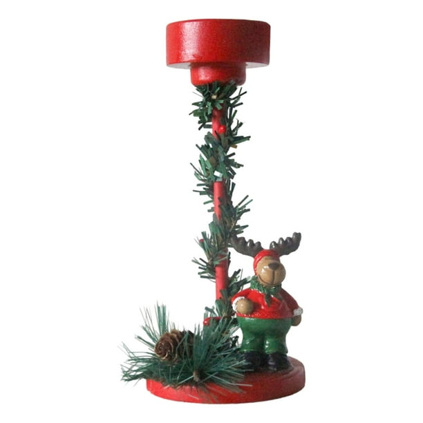 Christmas Taper Candle Holder Table Centerpiece Dining Room Tealight